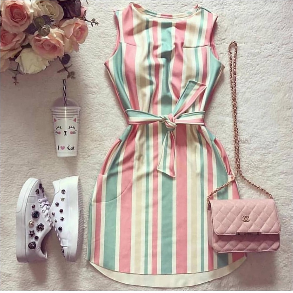 Soft Rainbow Dress